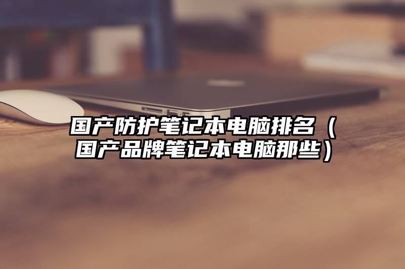 国产防护笔记本电脑排名（国产品牌笔记本电脑那些）