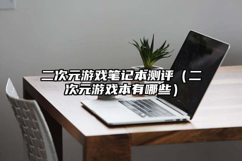 二次元游戏笔记本测评（二次元游戏本有哪些）