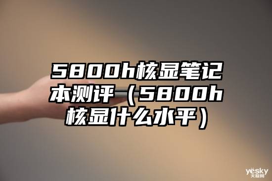 5800h核显笔记本测评（5800h核显什么水平）