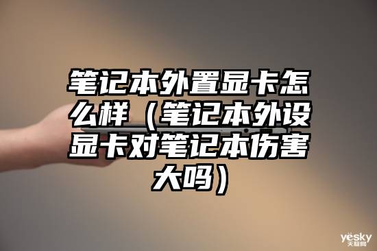 笔记本外置显卡怎么样（笔记本外设显卡对笔记本伤害大吗）
