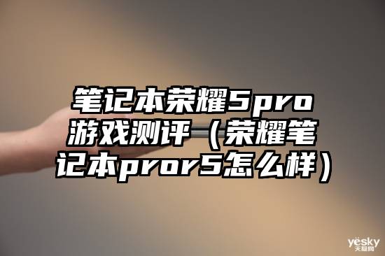 笔记本荣耀5pro游戏测评（荣耀笔记本pror5怎么样）