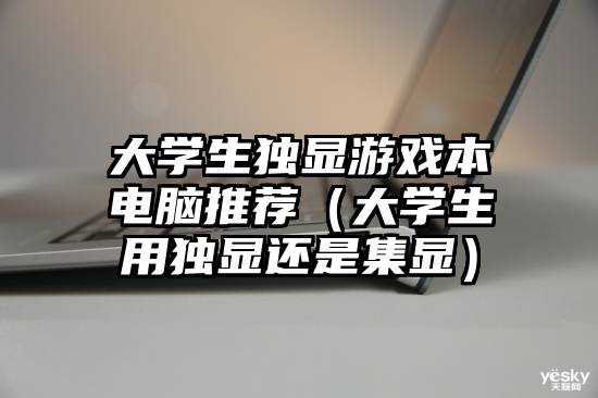 大学生独显游戏本电脑推荐（大学生用独显还是集显）