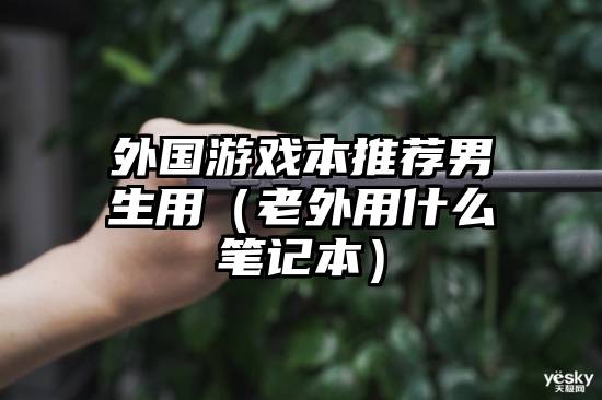 外国游戏本推荐男生用（老外用什么笔记本）