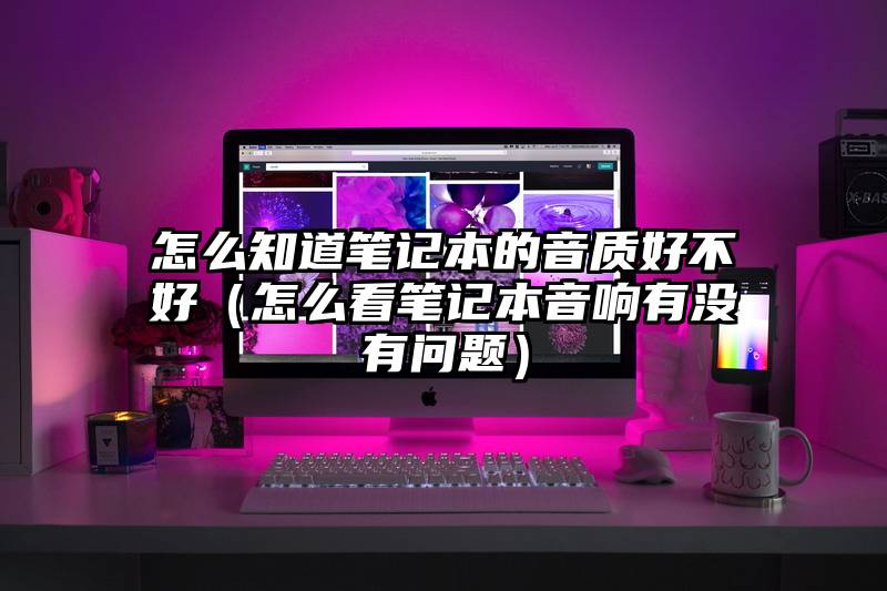 怎么知道笔记本的音质好不好（怎么看笔记本音响有没有问题）