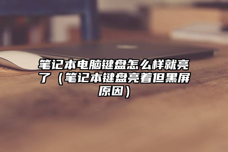 笔记本电脑键盘怎么样就亮了（笔记本键盘亮着但黑屏原因）