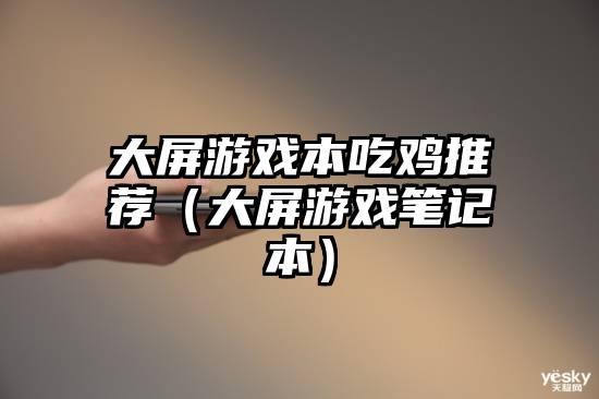 大屏游戏本吃鸡推荐(大屏游戏笔记本)